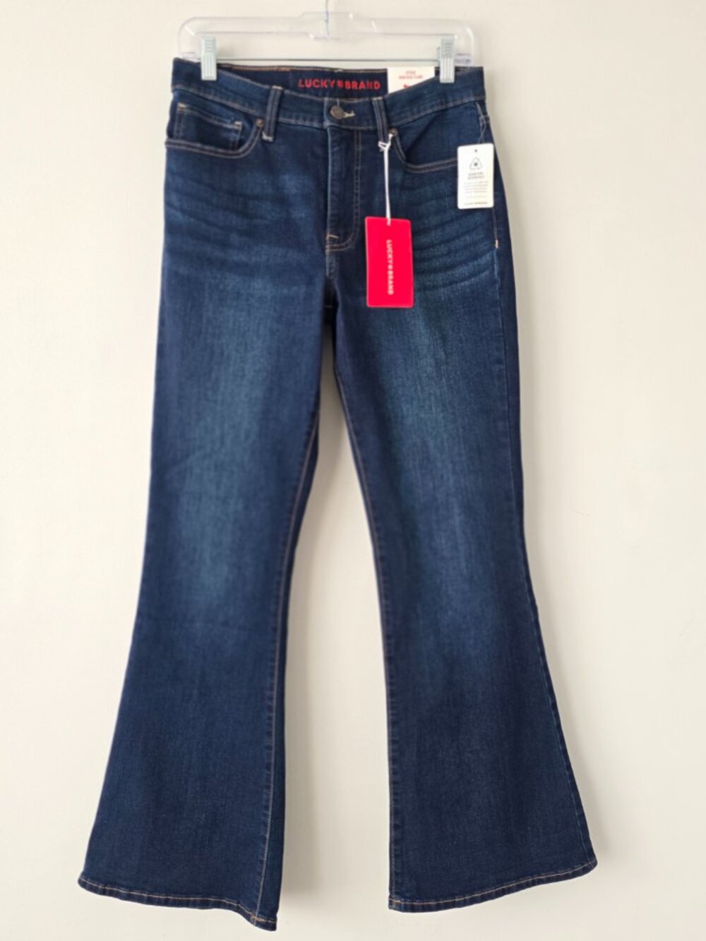 Lucky Brand Stevie High Rise Flare Jeans 28 Dark Wash NWT